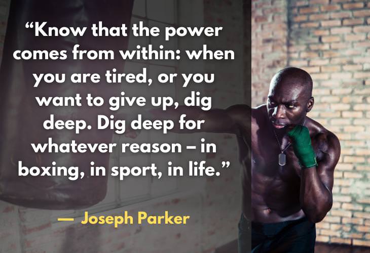 Boxing Quotes, power