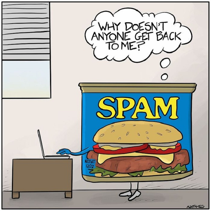 One-Frame Comics, spam