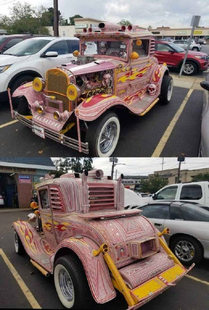 Weird Cars, pink design