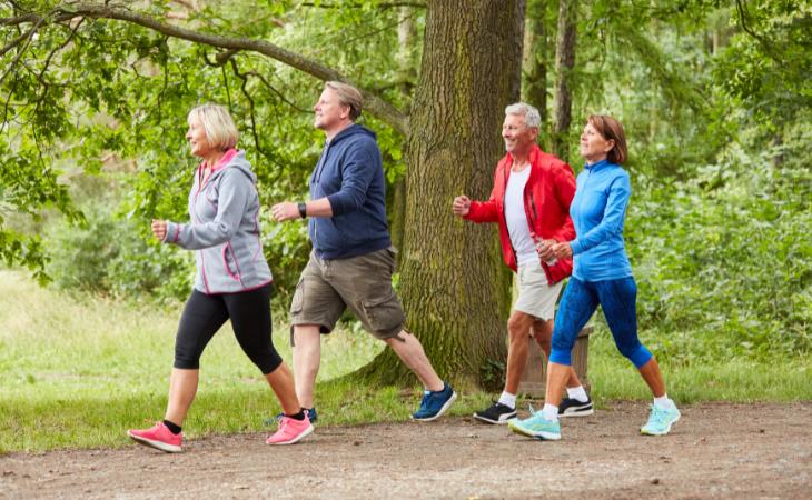 seniors walking