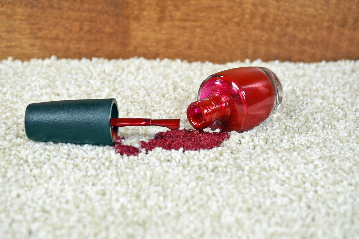 How to Remove Nail Polish nail polish spilled on carpet