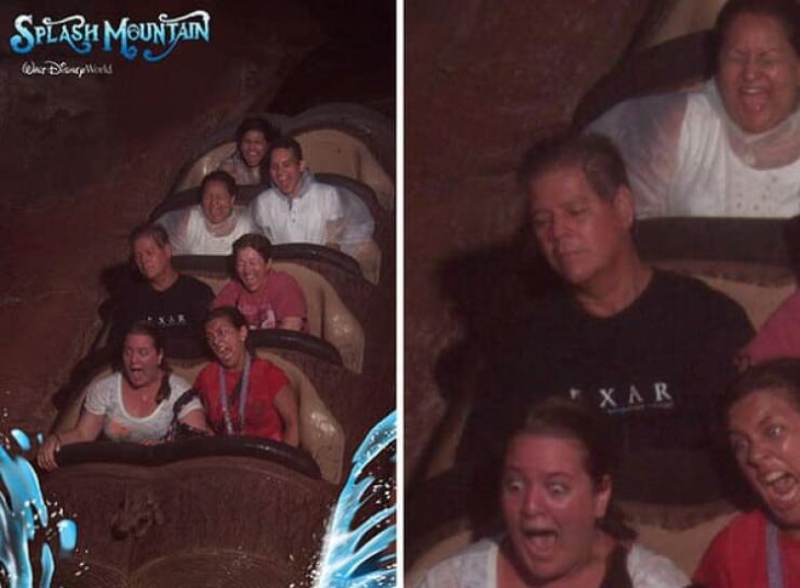 Funny Roller Coaster Pics sleepy man
