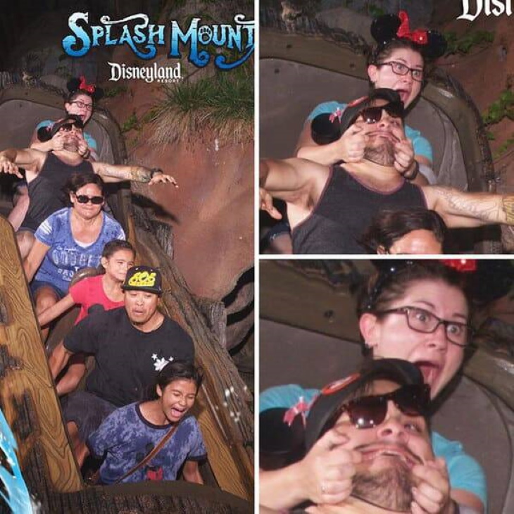 Funny Roller Coaster Pics grabbed face