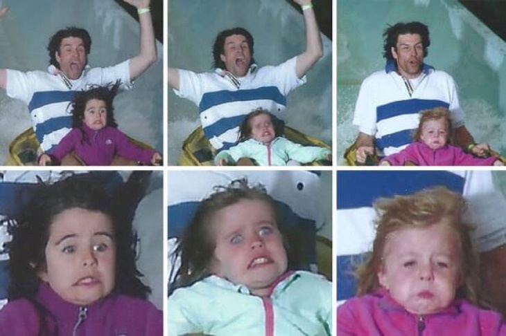 Funny Roller Coaster Pics three kids