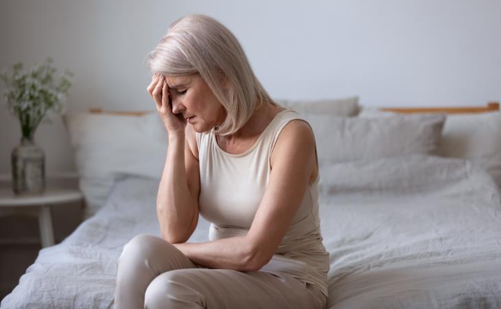 woman suffering a headache 