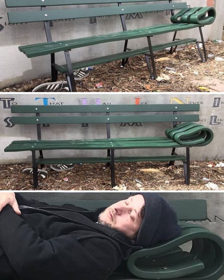 Positive Architecture bench you can rest on