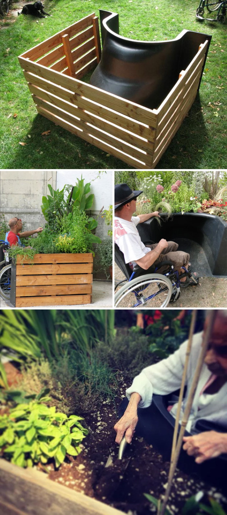 Arquitetura inclusiva jardinagem para cadeirantes