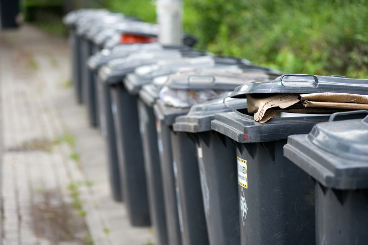 Annoying Neighbor trashcans