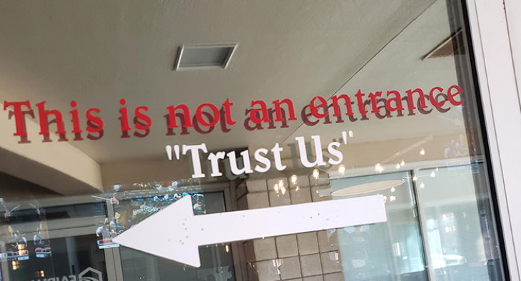 Quotation Mark Errors "trust us"