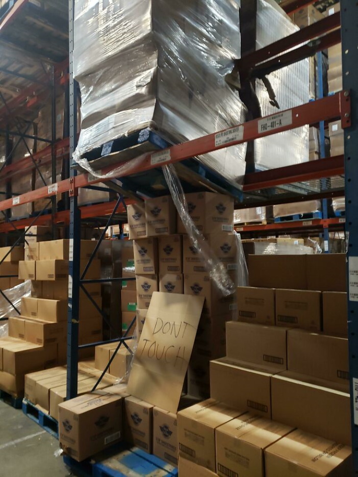 Work Safety Fails dangerous stack of boxes