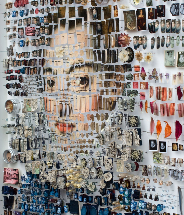 Collages by Michael Mapes A closeup look at “Clelia” (2021)