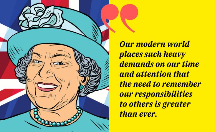 Queen Elizabeth II Quotes, modern world