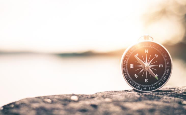 Tell time without a watch - a compass
