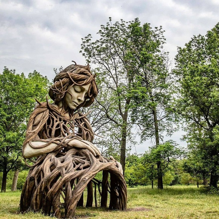 Nature-Inspired Sculptures, mother earth