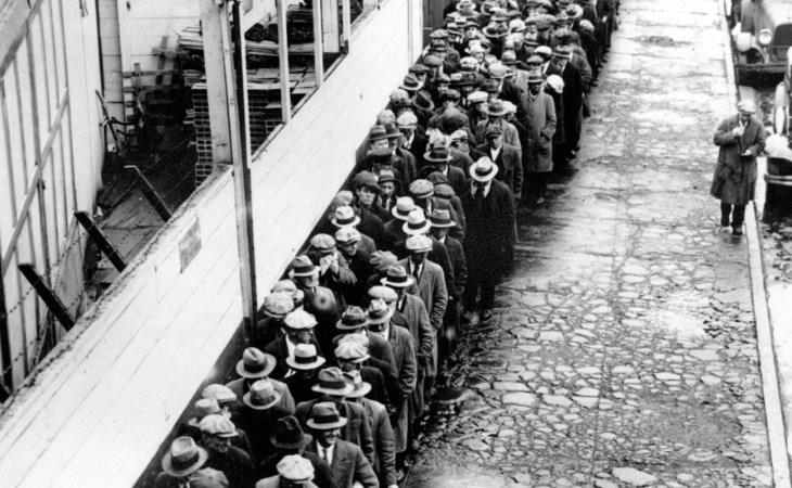 the great depression - queuing in NY