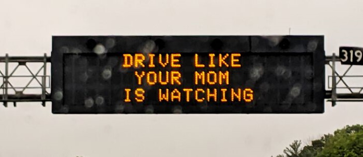 Funny Signs driving
