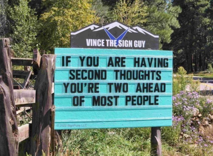 Funny Signs second thoughts