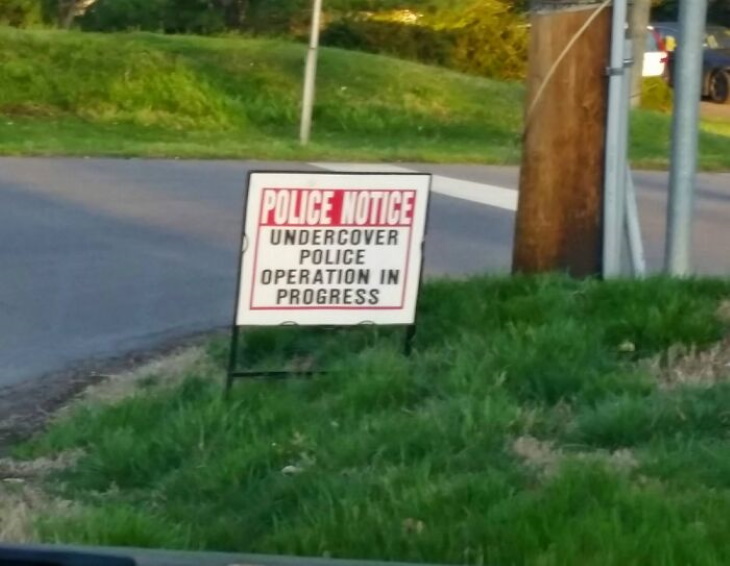 Funny Signs police notice