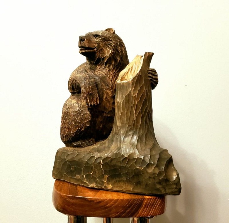 Woodworking Pieces, bear