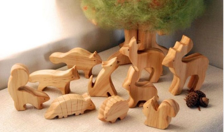 Woodworking Pieces, animals