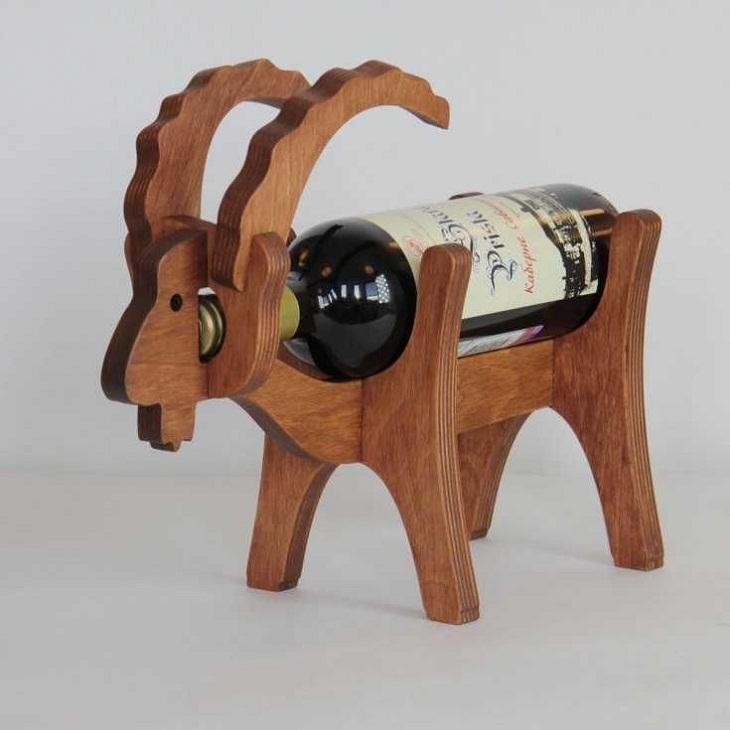 Woodworking Pieces, wine bottle