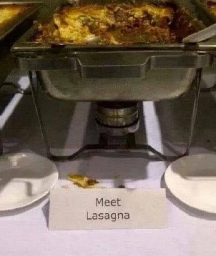 Translation Fails, lasagna