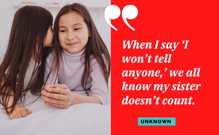 Quotes About Sisters, secret