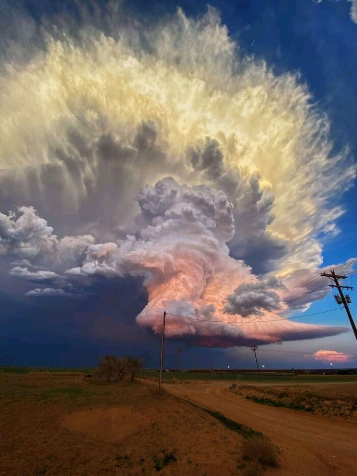 Photos of Storms A spectacular view of a storm in Texas, taken on May 17, 2021, by Laura Rowe