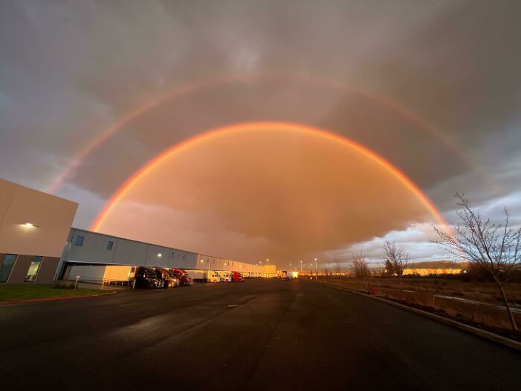 Photos of Storms double rainbow