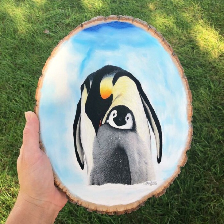 Hyperrealistic Animal Artworks, penguin