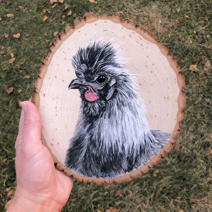Hyperrealistic Animal Artworks, chicken 