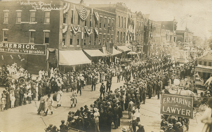 Labor Day parade - 1914 in Indiana