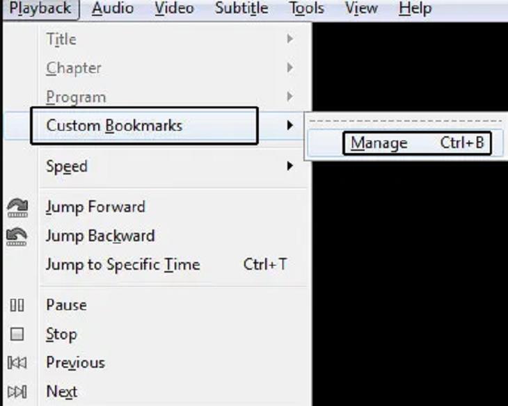 Secret Features of VLC, Bookmark 