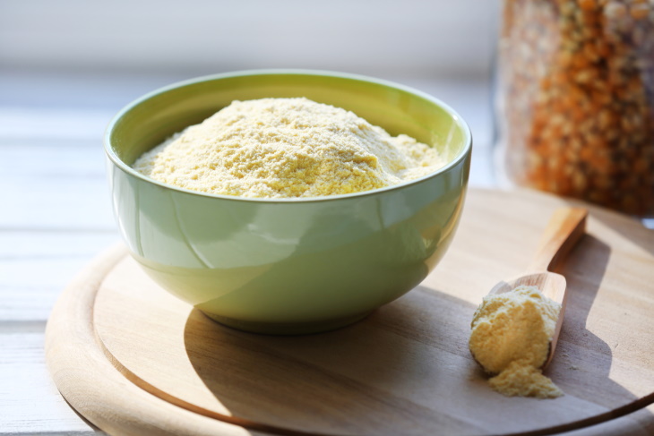 Banana Peel Flour in a bowl