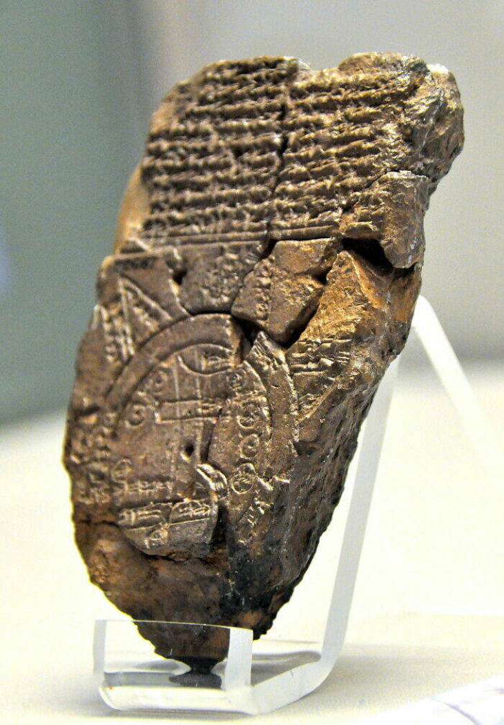 Historical Facts Babylonian Map of The World (900 - 700 BC)