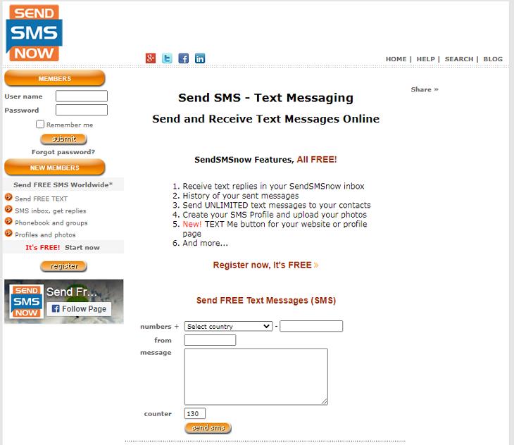 Websites to Send Text Messages, Send SMS Now