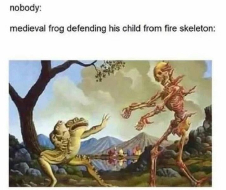  Classical Art Memes, frog