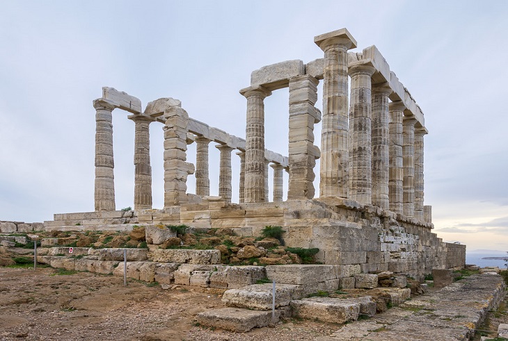 temple for Poseidon in central Greece