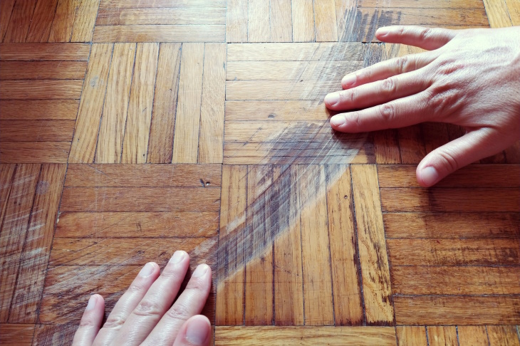 Removing Scratches on Wood scratches on floor