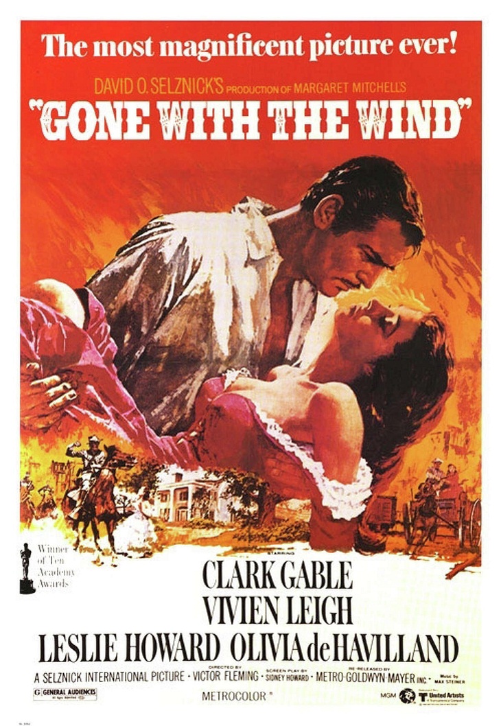  Classic Movie Posters, Gone With the Wind 