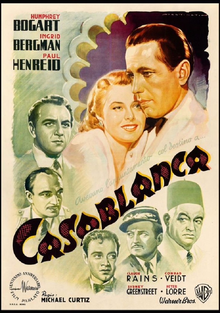  Classic Movie Posters, Casablanca