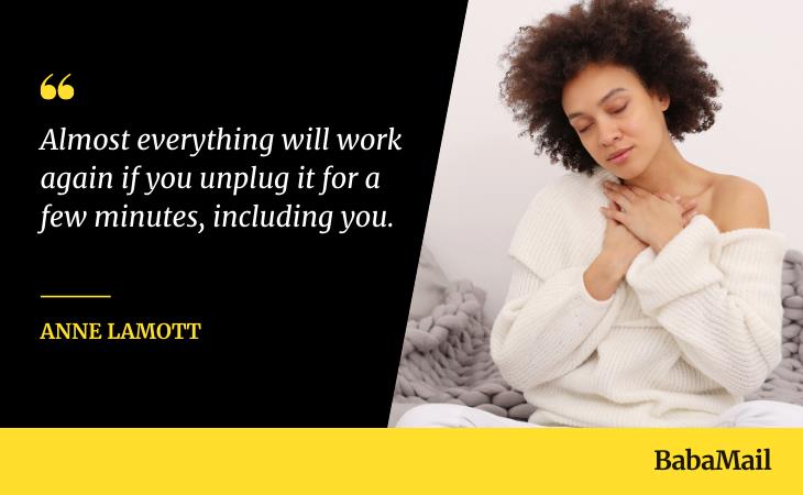 Self-Care Quotes, unplug