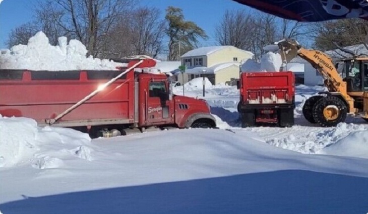 Buffalo Snowstorm, Dump trucks