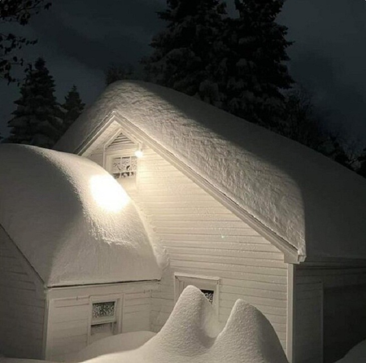 Buffalo Snowstorm, snow-covered house