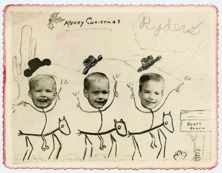 Funny Vintage Family Christmas