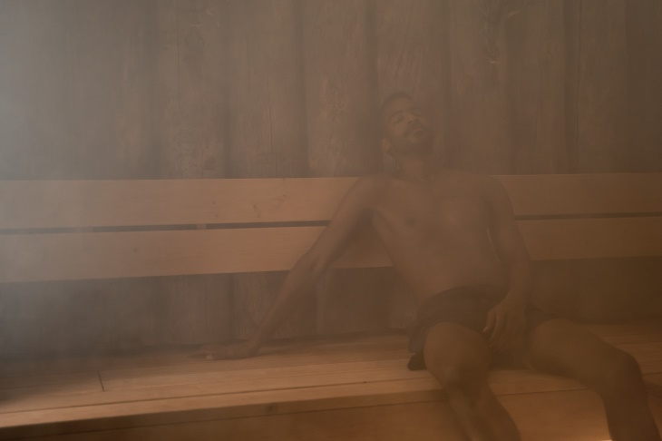 Sauna vs Steam Room man in a steam room