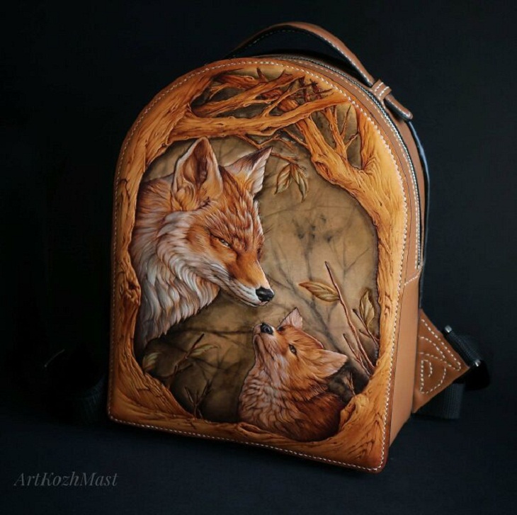 Handmade Leather Creations, backpack