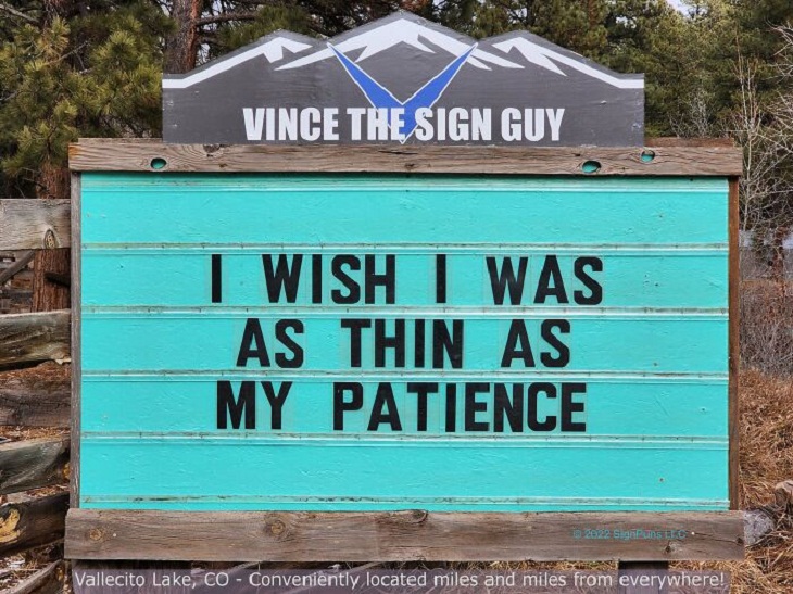 Hilarious Roadside Signs, thin