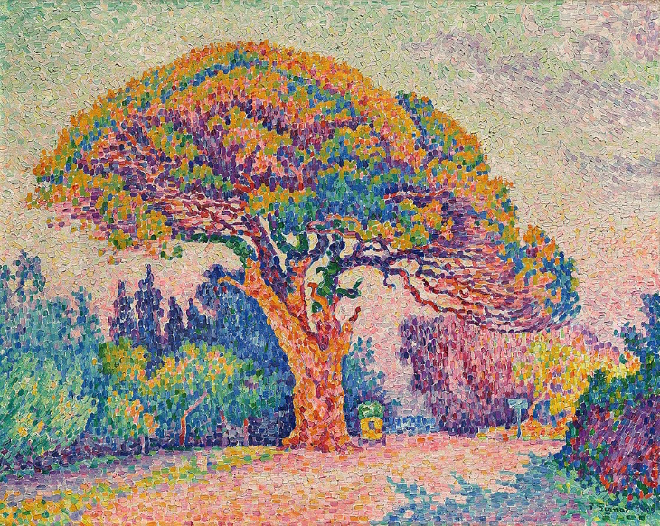 Paul Signac ​The Pine Tree at Saint Tropez (1909)