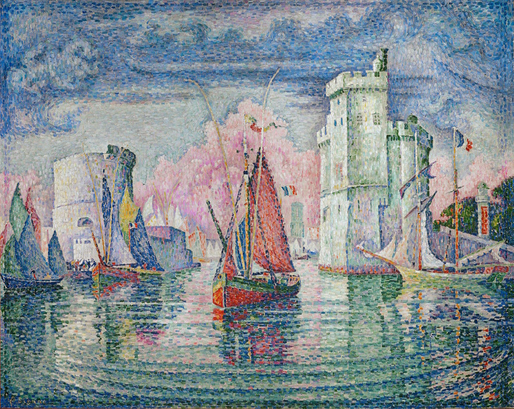 Paul Signac ​Entrée du port de la Rochelle (1921)